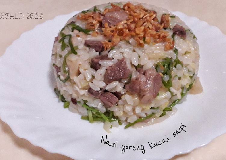 Nasi goreng kucai sapi