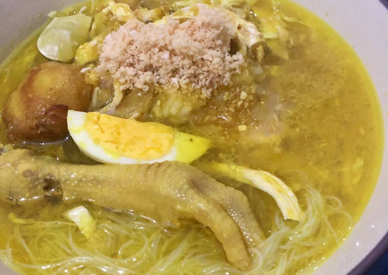 Soto Ayam Ceker Lamongan