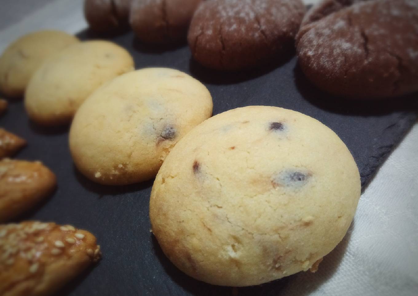 Sablés fondants aux pépites de chocolat ☕