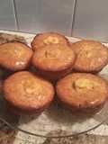 Muffins merengados relleno con crema pastelera