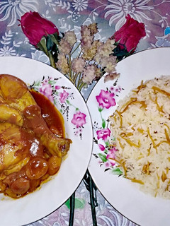 عکسی از دستور رشته پلو با خورش آلو مسما