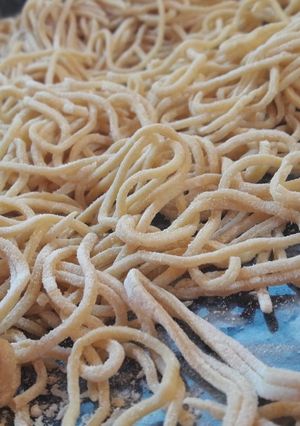 Una foto de Fideos caseros