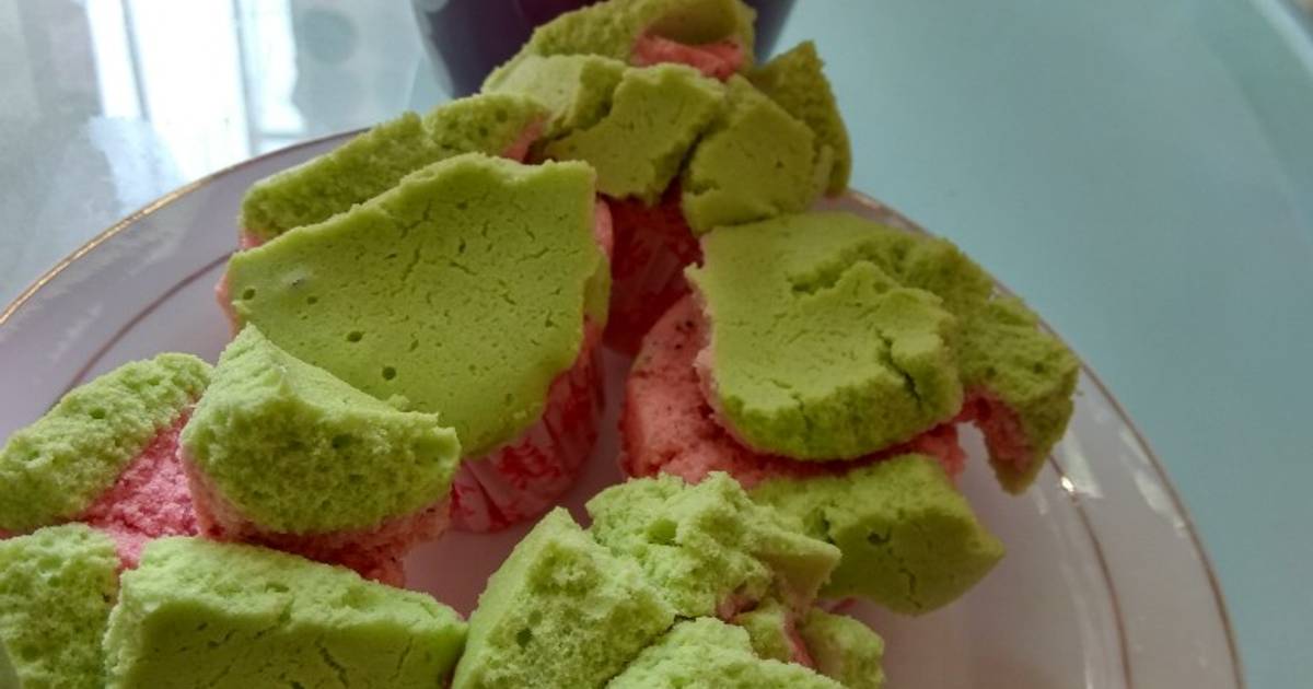 Resep Bolu Kukus Pandan Buah Naga oleh Aini mama ...