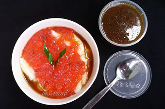 Resep Bubur sumsum mutiara saus gula merah #pr_olahantepungberas Irit Anti Gagal