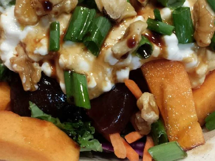 Easy Ways Make|Recipe} Kale Salad with Beats and Persimmons the Tasteful