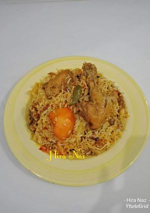 A picture of Chicken Biryani.