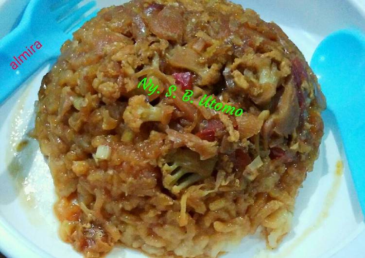 Langkah Mudah untuk Menyiapkan 🍑 Nasi tim jamur kecap 🍑 Anti Gagal