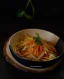 Raw Papaya-Raw Mango Cold Salad