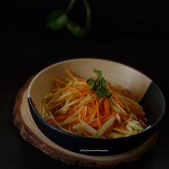 A picture of Raw Papaya-Raw Mango Cold Salad.