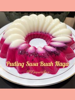 Foto resep Puding Susu Buah Naga