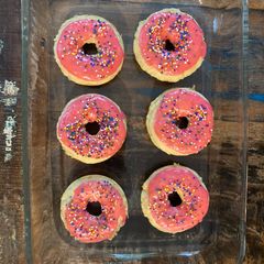 A picture of Glazed Baked Donuts.