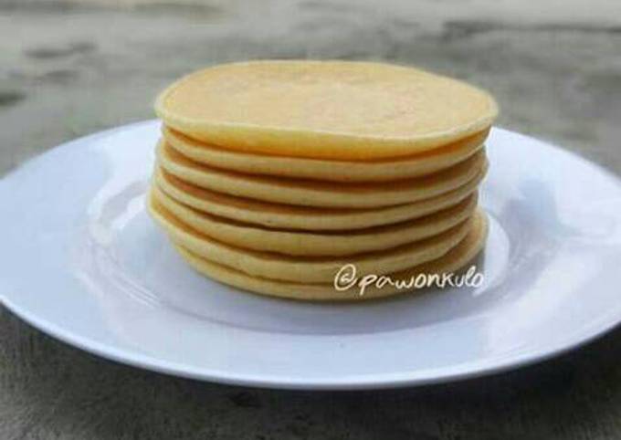 Cara Memasak Resep Pancake teflon polos (basic pancake)