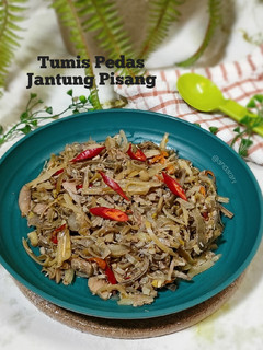 Foto resep Tumis Pedas Jantung Pisang