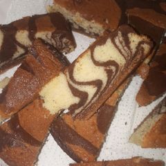 A picture of Zebra cake.
