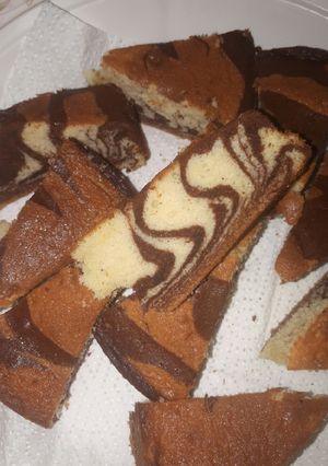 A picture of Zebra cake.