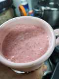 Batido base de frutillas