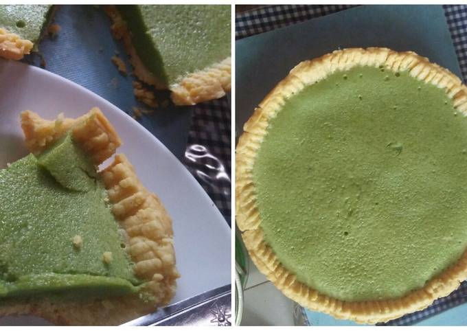 Resep Matcha pie susu teflon💚💚, Bisa Manjain Lidah
