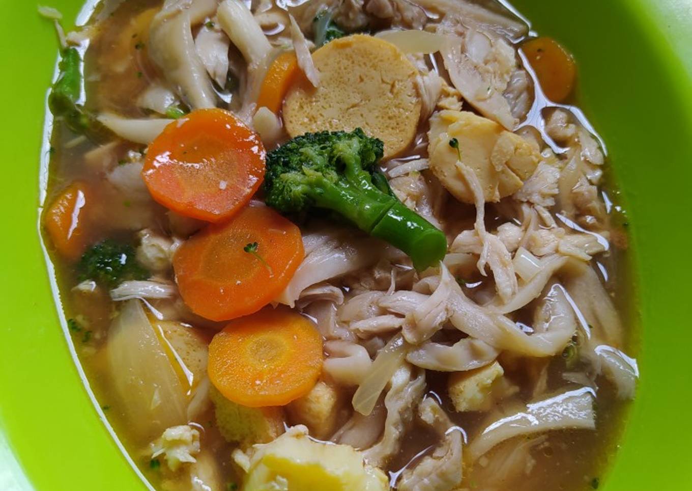 Cah Ayam jamur Suwir Teriyaki