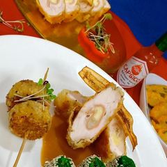 A picture of Chicken Chiquita, Chickpea Peanut Galette.