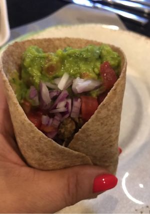 Una foto de Tacos simples con tortilla integral
