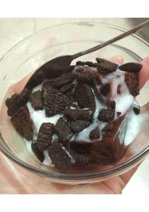 Foto resep Puding Coklat Vla-Oreo #TantanganAkhirTahun #MasakdiakhirTahun