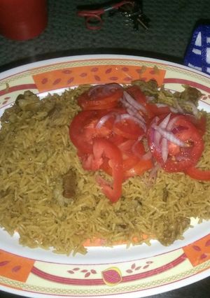 A picture of Beef pilau.
