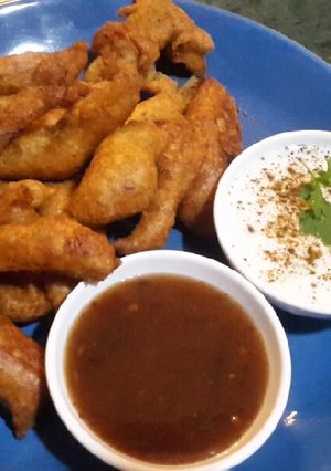 A picture of Aalo ke pakore.