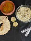 Dal tadka and jeera rice