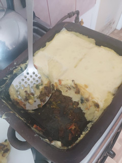 Una foto de Pastel de papa con carne de soya