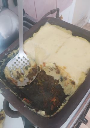 Una foto de Pastel de papa con carne de soya