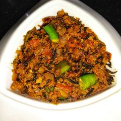 A picture of Bitter Gourd Peel (Karaly ka Chilka) With Qeema.