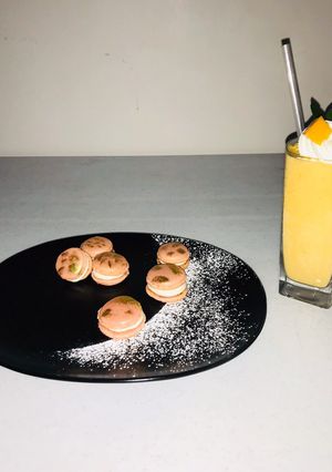 Una foto de Macaroons de merengue italiano