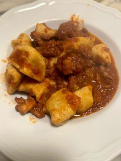 Foto di Gnocchi di polenta con la zuppa di pesce