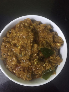 A picture of Minsed meat gravy(Kaima gravy).