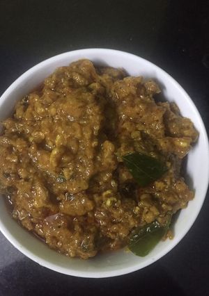 A picture of Minsed meat gravy(Kaima gravy).