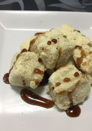 A picture of Milk Warabi Mochi (Japanese Sweets).