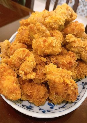 Hình của món Gà viên chiên giòn (gà popcorn).