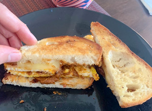 Una foto de Margarita sándwich