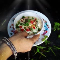 A picture of Chicken Raita.