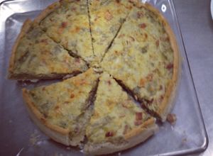 Una foto de Quiche de alcachofas