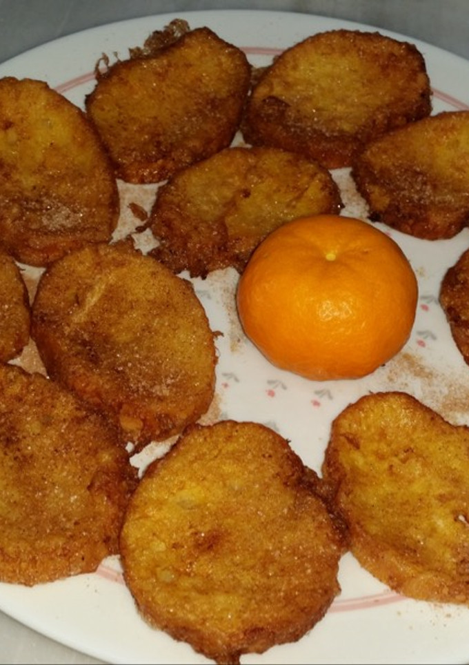 Una foto de Torrijas de mandarinas