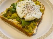 A picture of avocado toast with egg