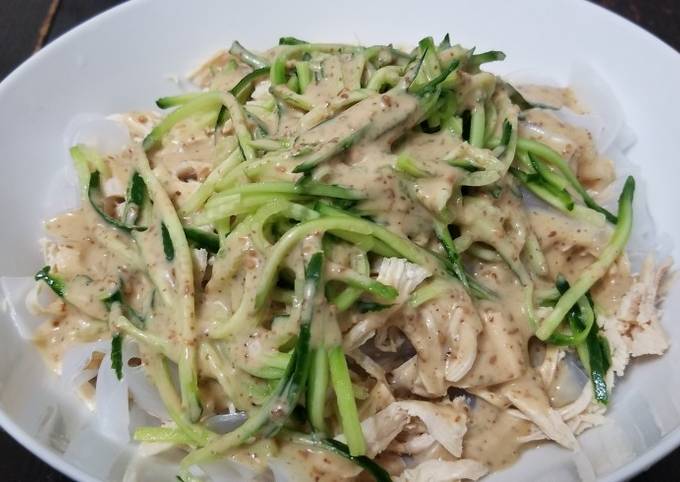 Step-by-Step Guide to Prepare Any-night-of-the-week Cold Noodles &amp;amp; Shredded Chicken with Sesame Sauce 涼拌雞絲粉皮