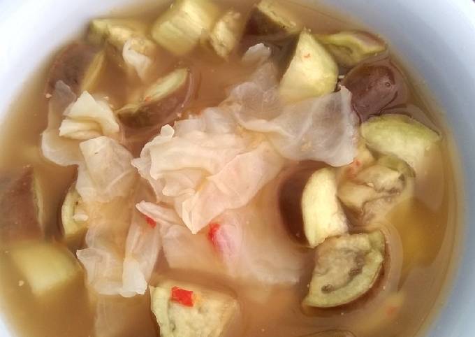 Sayur Asam terong Kubis