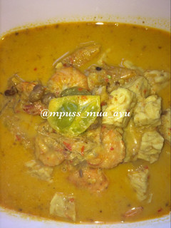 Foto resep Udang tauco kuah santan