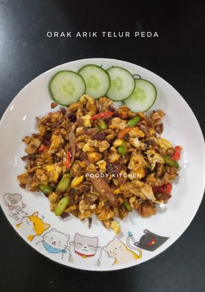 Foto resep Orak Arik Telur Peda