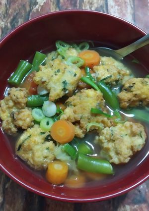 Foto resep Sup sayur bola- bola tahu