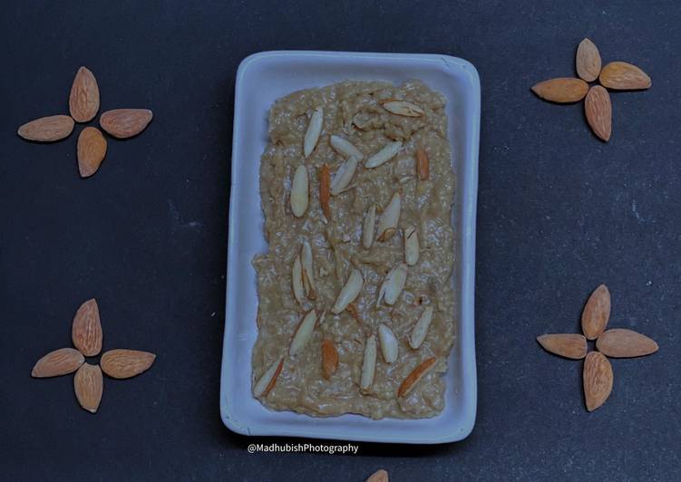 Chestnut Flour &amp; Coconut Halwa