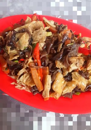 Foto resep Tumis Kembang Tahu dan Jamur