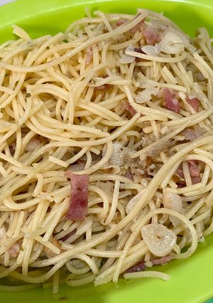 Foto resep Bacon Spaghetti Aglio Olio